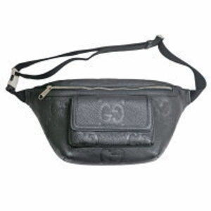 Gucci Jumbo GG Belt Bag Waist Pouch Body Black